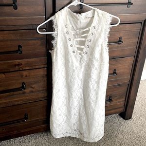 White lace dress